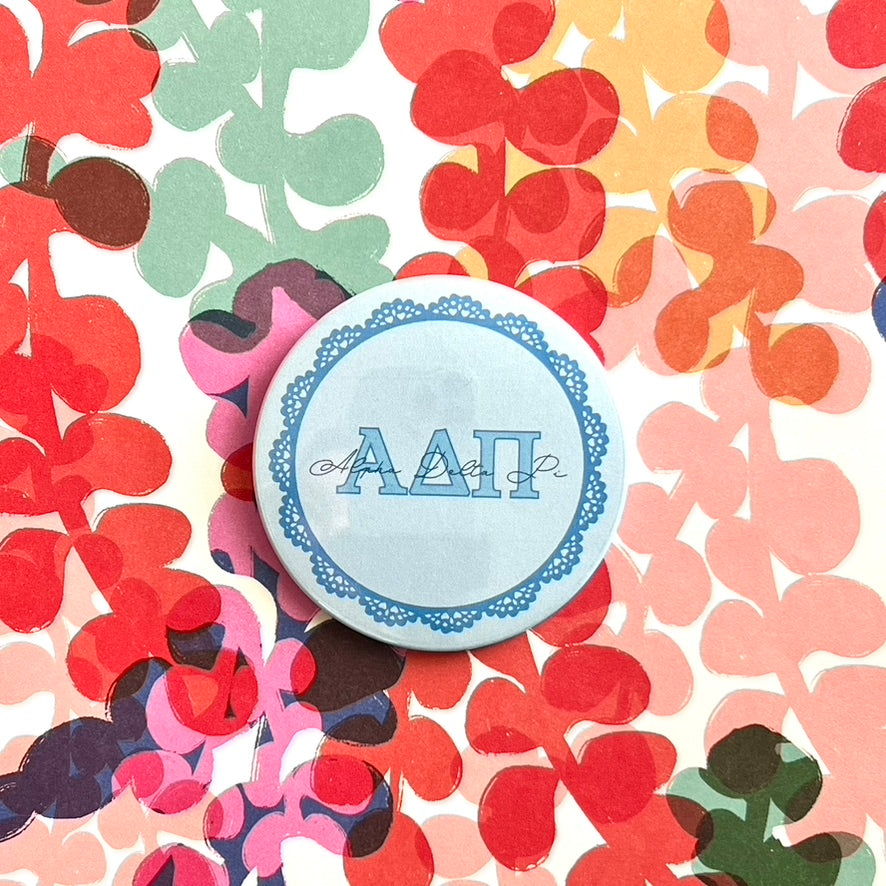 Alpha Delta Pi (ADPi) Lace Button