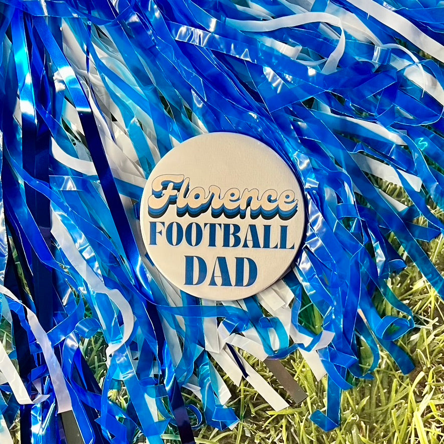 Florence Retro Football Parent Button