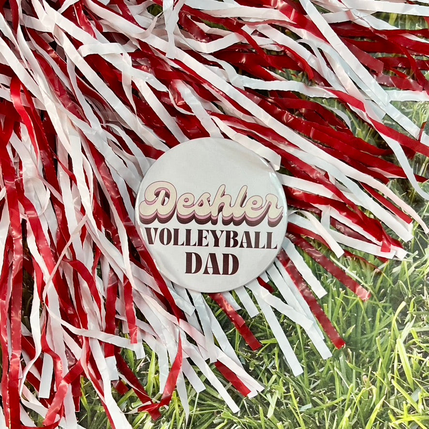 Deshler Retro Volleyball Parent Button