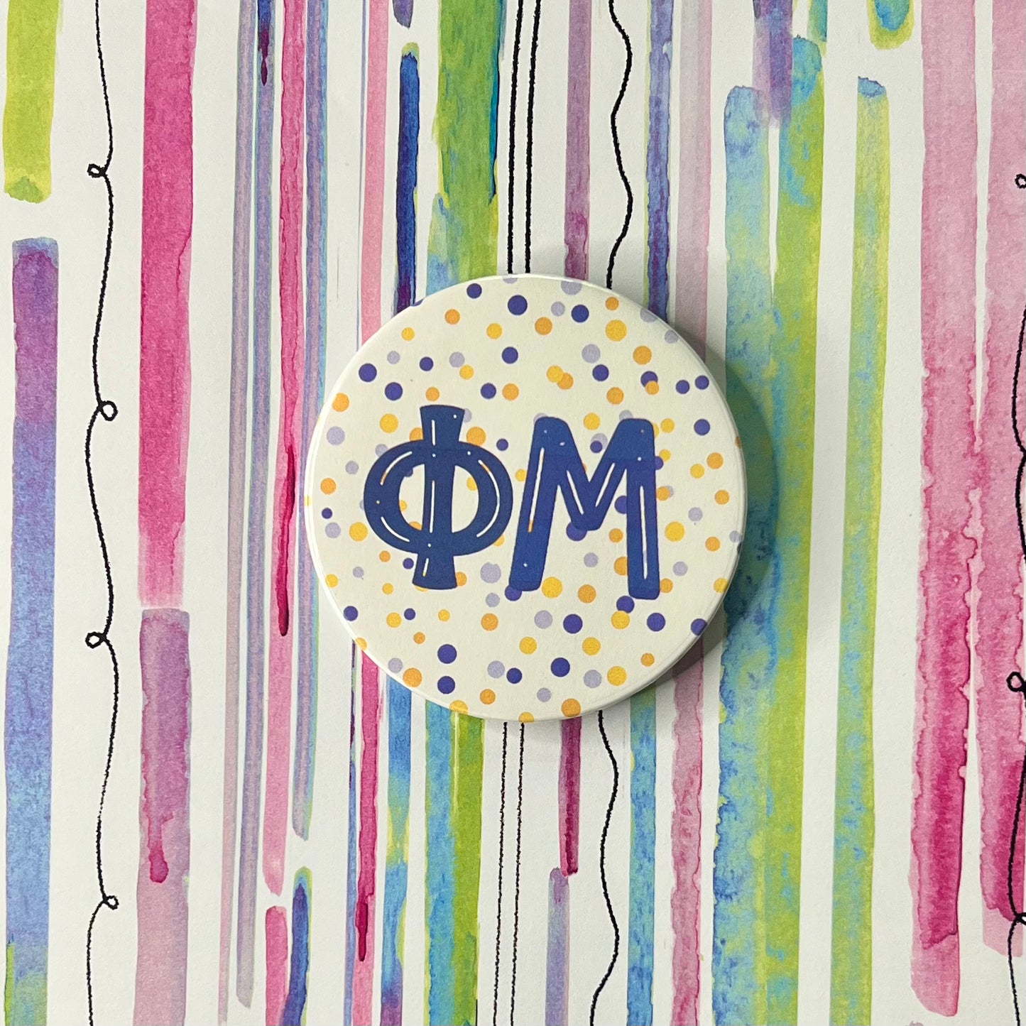 Sorority Polka Dot Button