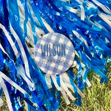 Wilson Warriors Gingham Button