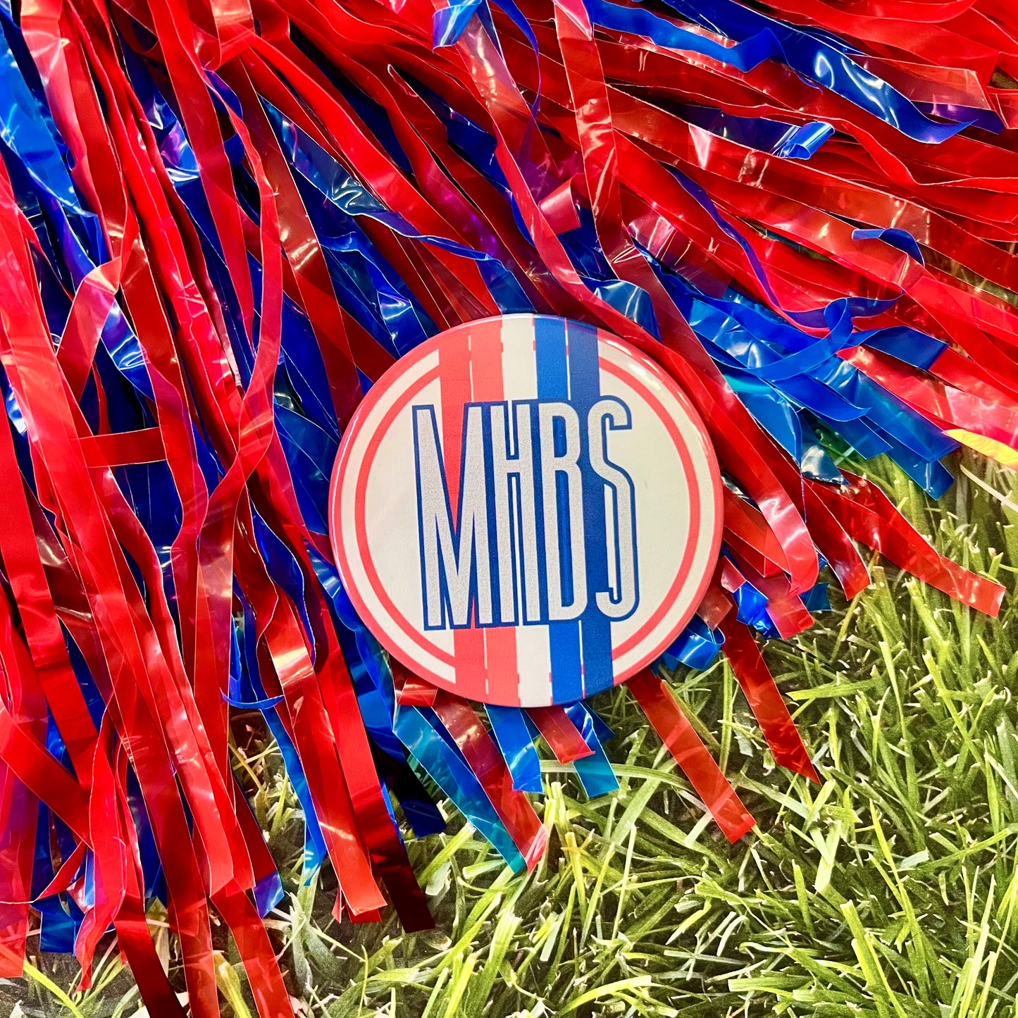 MHBS Retro Stripe Button