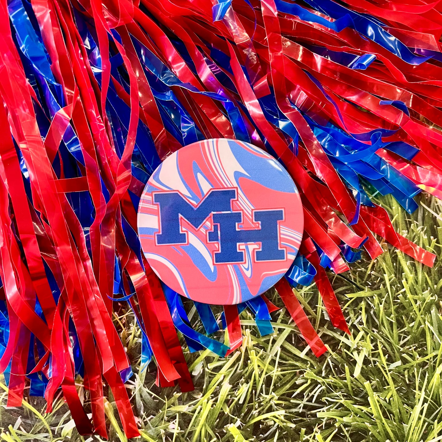 MH Logo Tye Dye Button