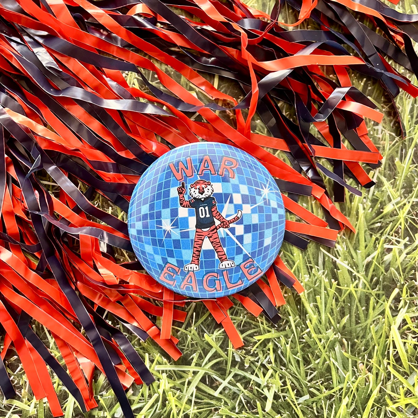 War Eagle Disco Button