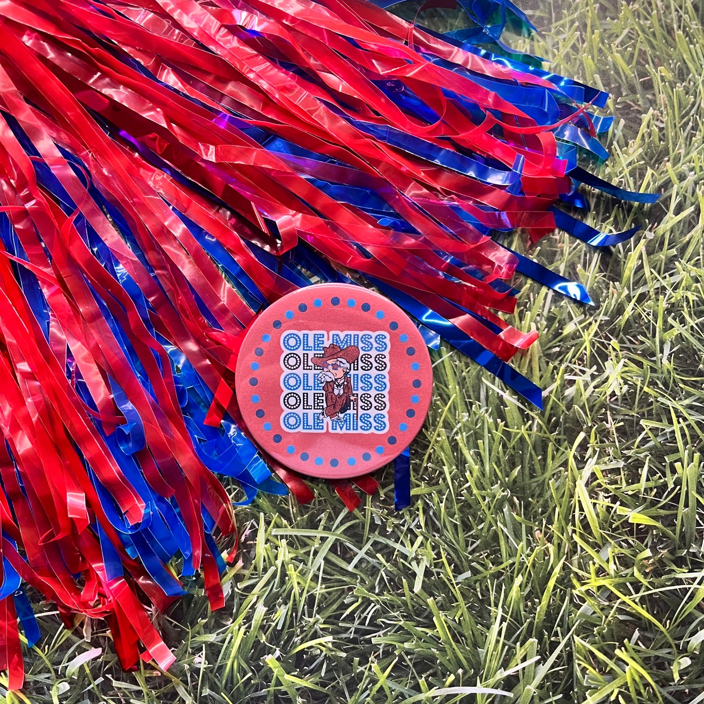 Ole Miss Colonel Reb Button