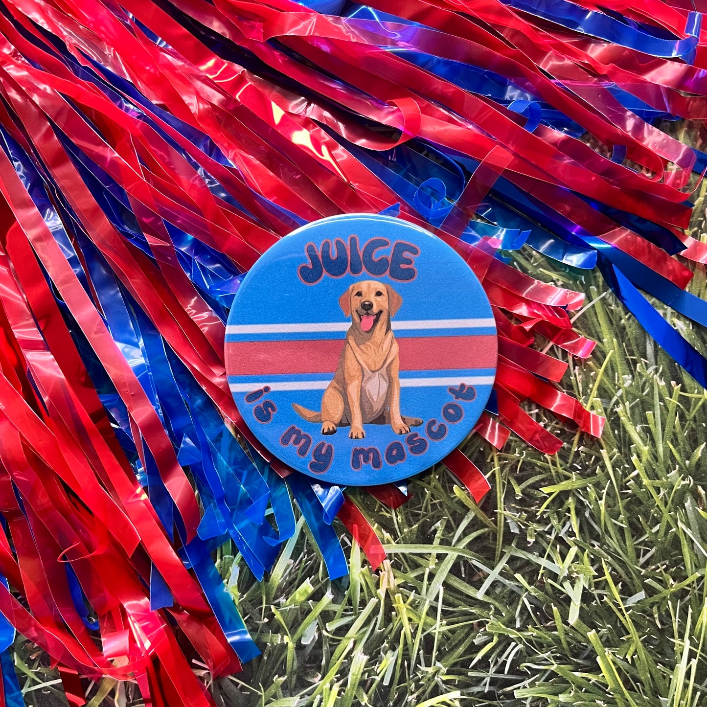 Juice is my mascot Button