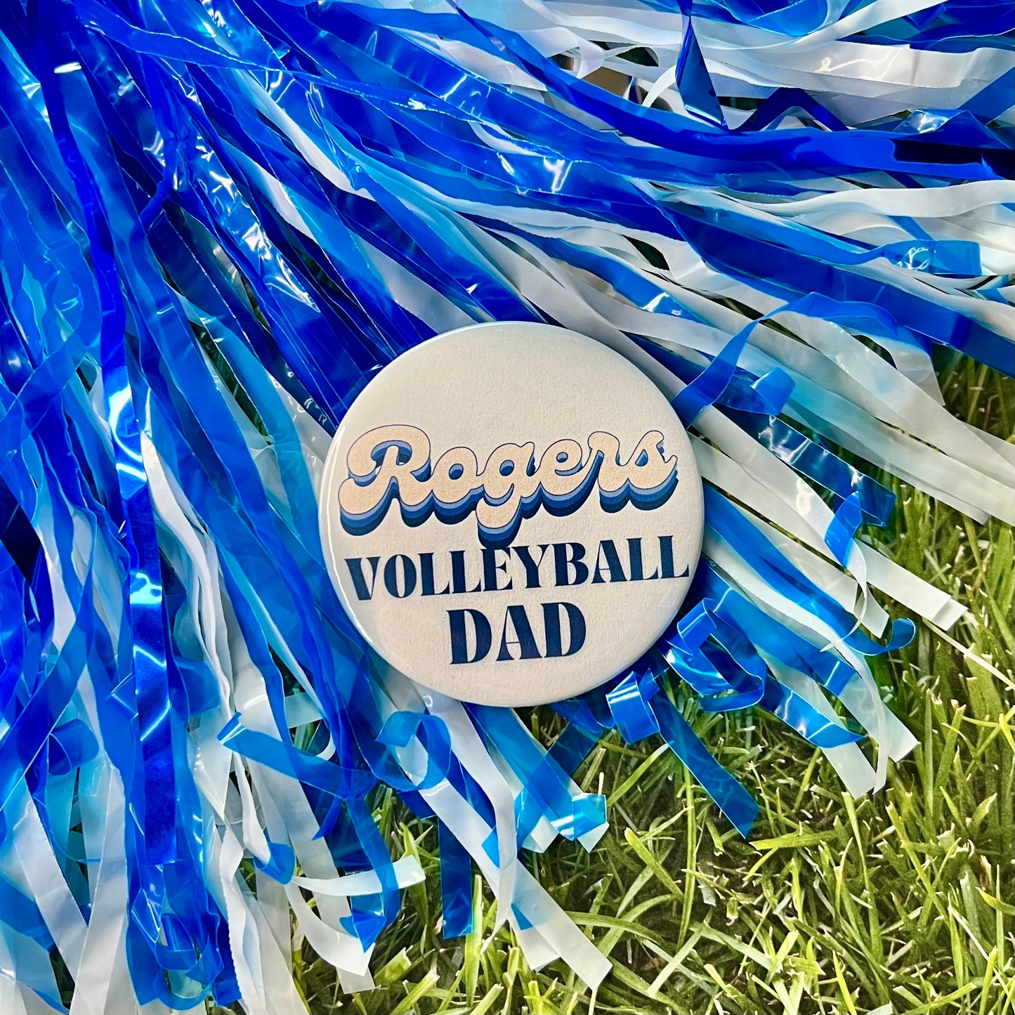 Rogers Retro Volleyball Parents Button