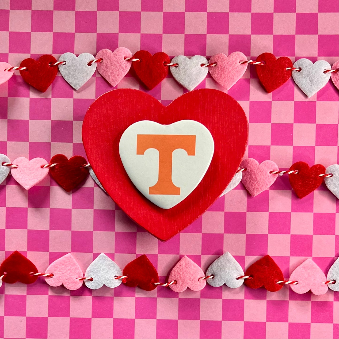 Tennessee Vols Logo Heart Button