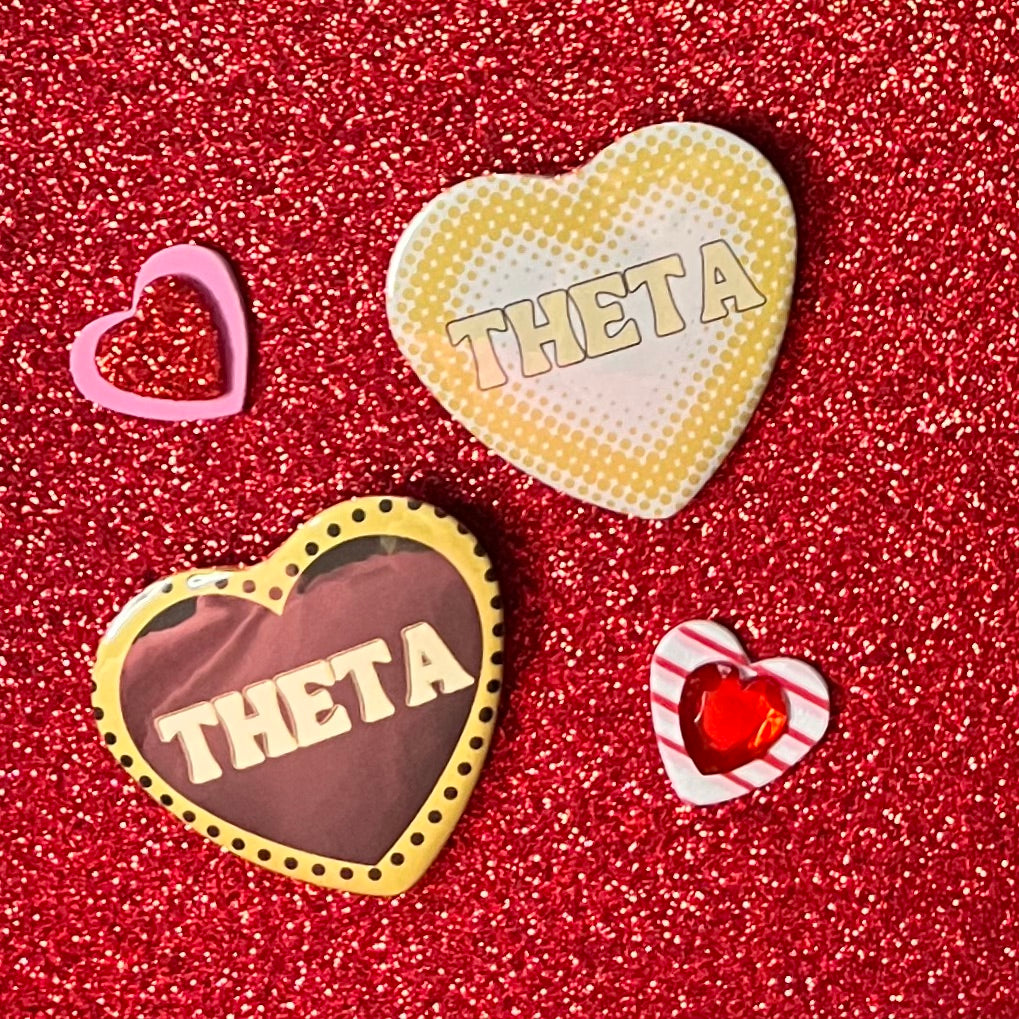 Theta Heart Buttons