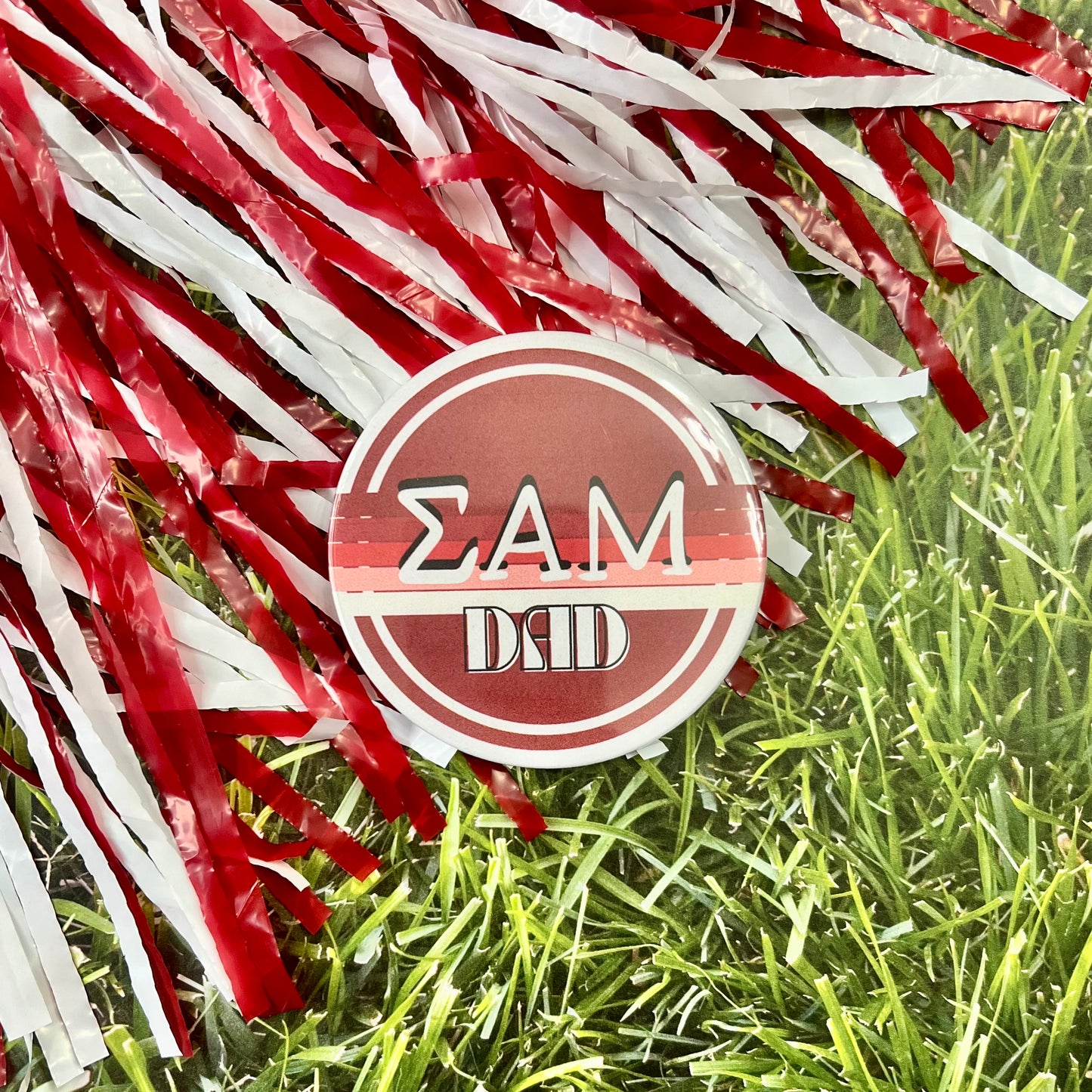 Sigma Alpha Mu Parents Stripe Button