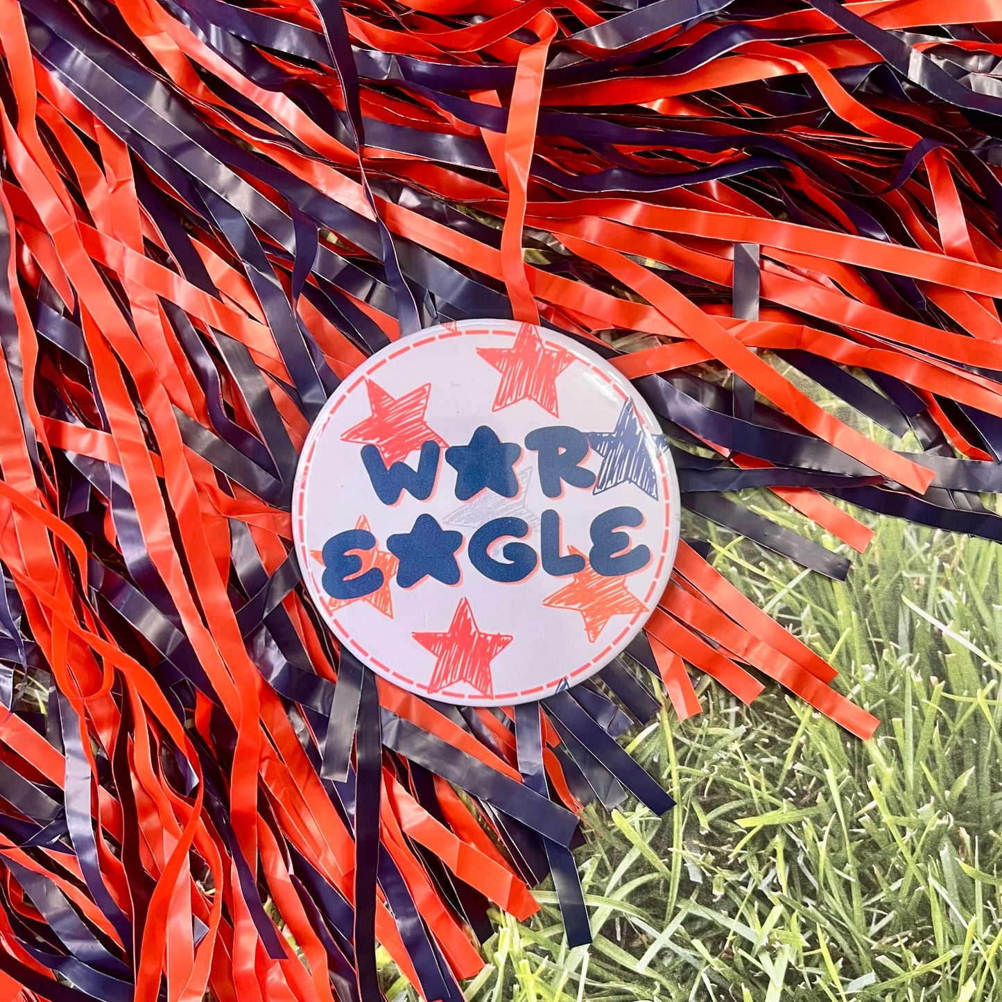 War Eagle Star Button