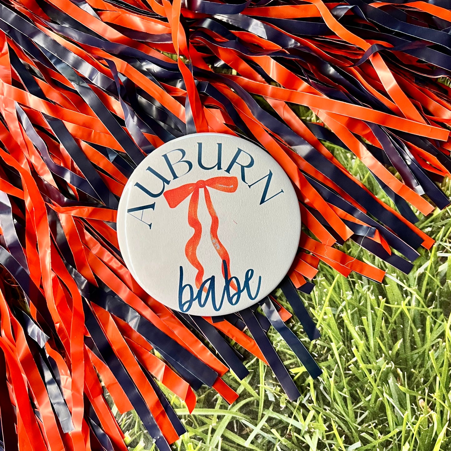 Auburn Babe Button