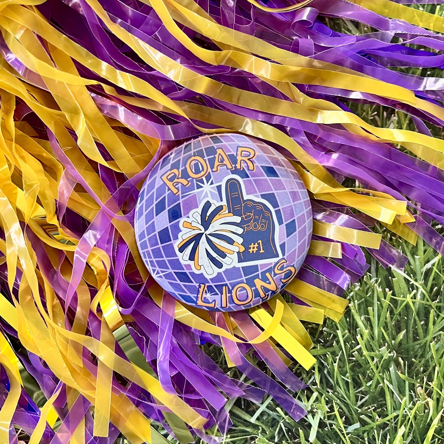 Roar Lions Disco Button