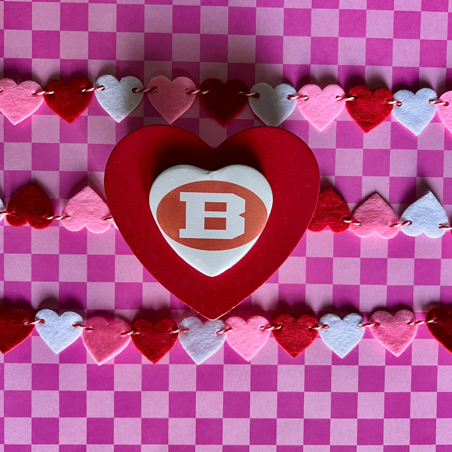 Brooks Lions Logo Heart Button