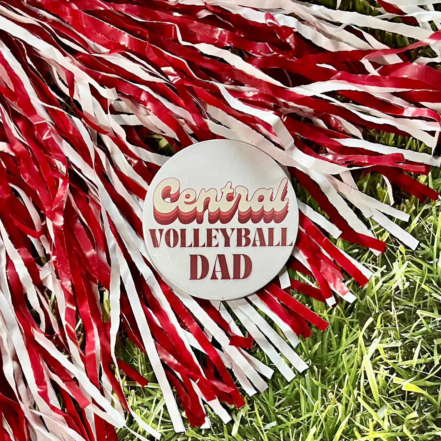 Central Retro Volleyball Parent Button