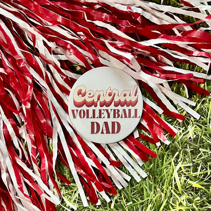 Central Retro Volleyball Parent Button