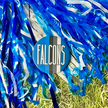 Falcons Retro Stripe Button