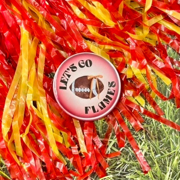 Let's Go Flames Glow Button