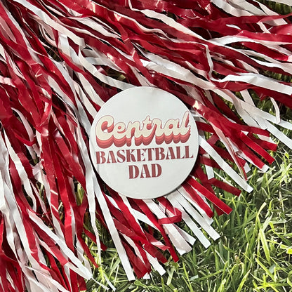 Central Retro Basketball Parent Button