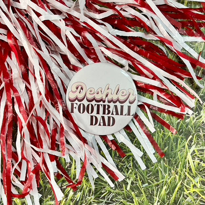 Deshler Retro Football Parent Button