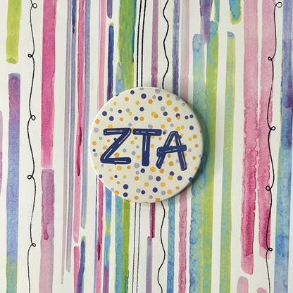 Sorority Polka Dot Button
