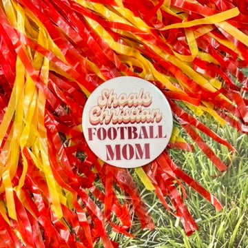 Shoals Christian Retro Football Parent Button