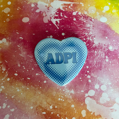 Alpha Delta Pi (ADPi) Heart Button