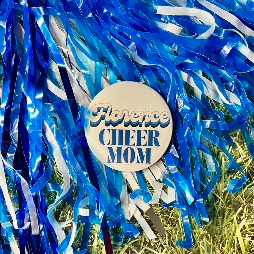 Florence Retro Cheer Parent Button