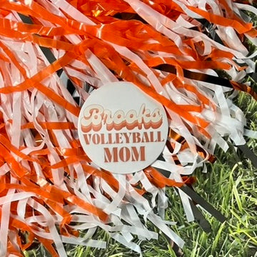Brooks Retro Volleyball Parent Button
