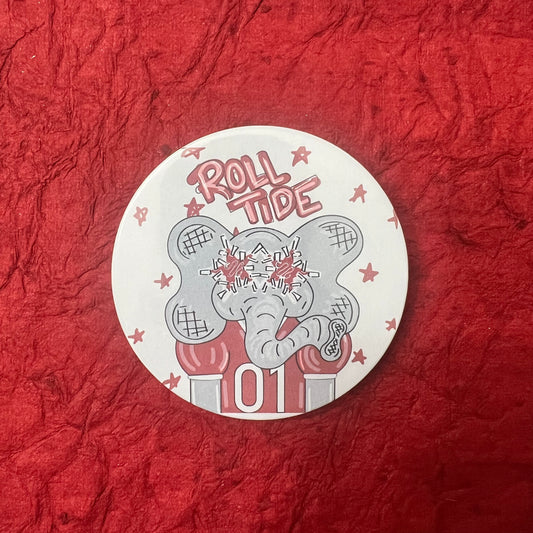 Drawn AL Elephant Button