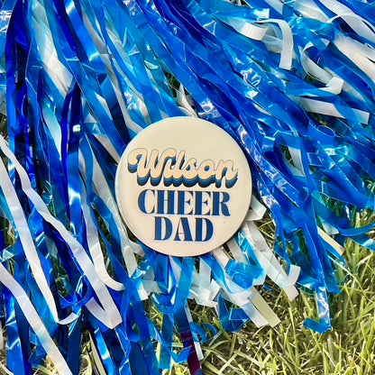 Wilson Retro Cheer Parent Button