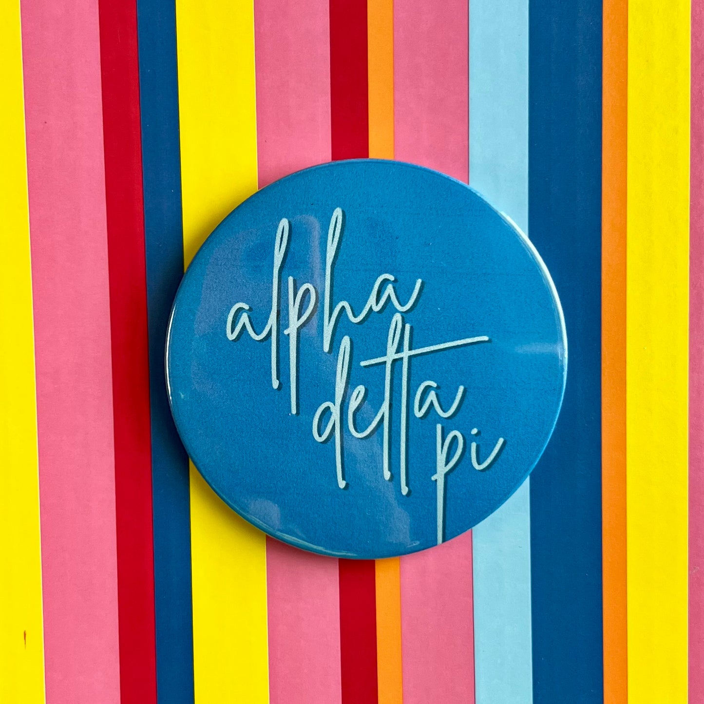 Alpha Delta Pi (ADPi) Script Button