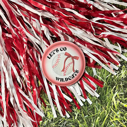 Let's Go Wildcats Glow Button
