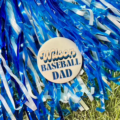 Wilson Retro Baseball Parent Button