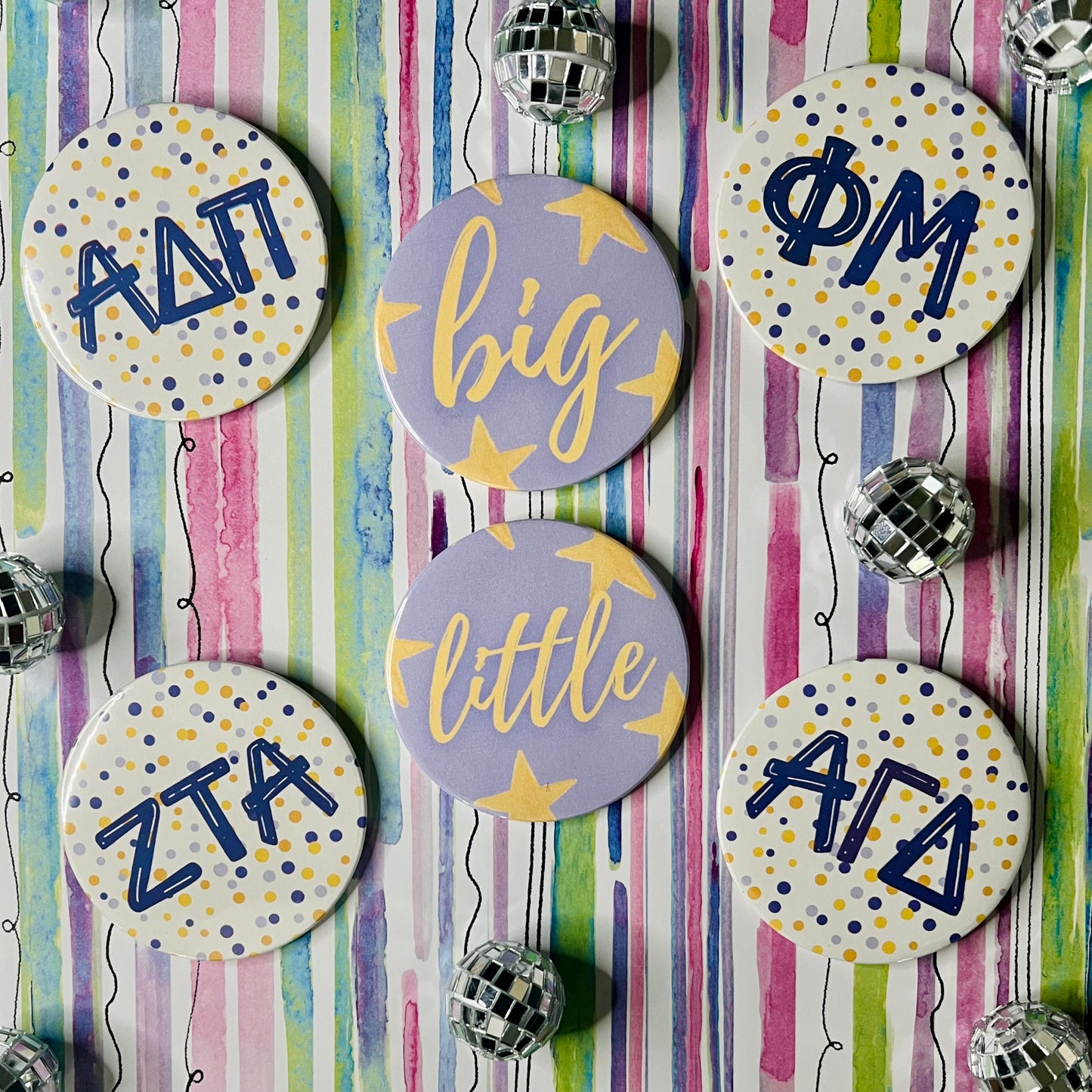 Sorority Polka Dot Button