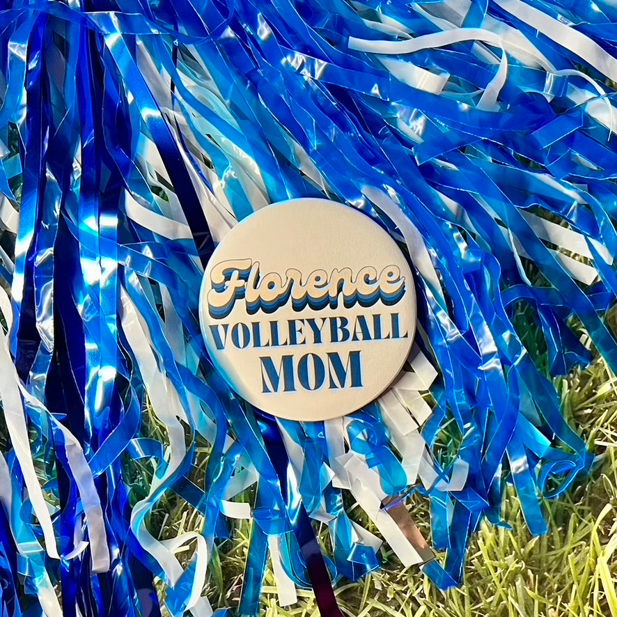 Florence Retro Volleyball Parent Button