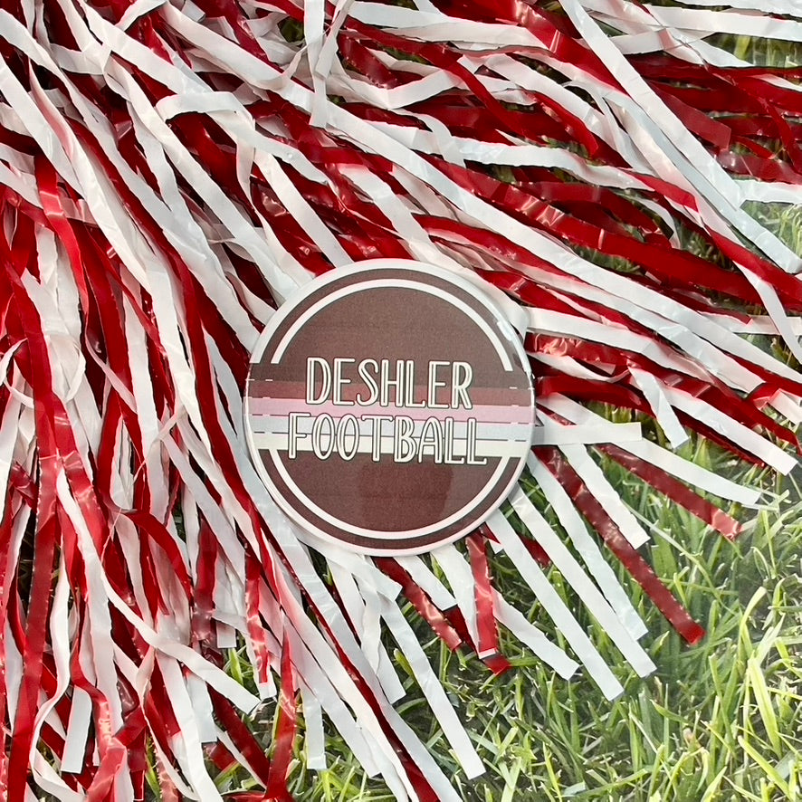 Deshler Retro Stripe Button