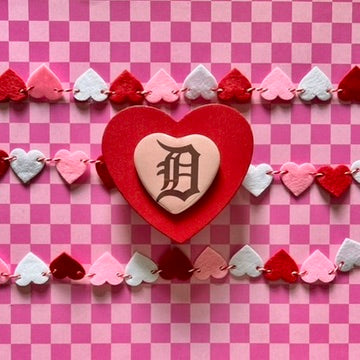 Deshler Tigers Logo Heart Button