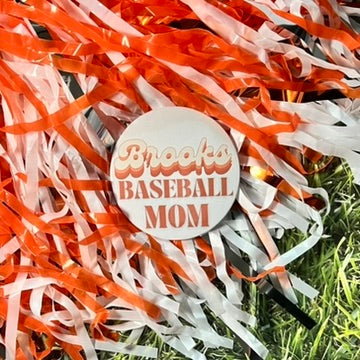 Brooks Retro Baseball Parent Button