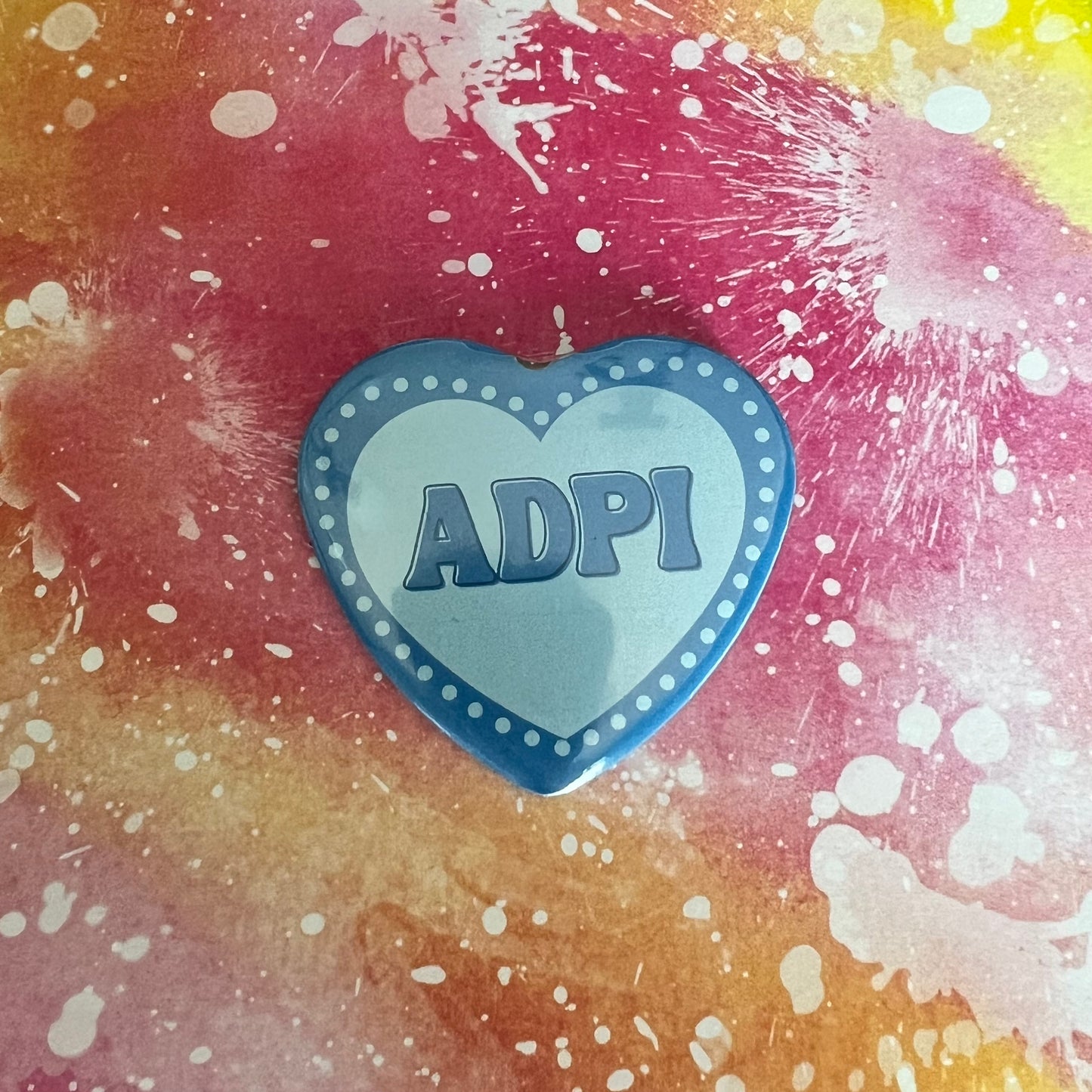 Alpha Delta Pi (ADPi) Heart Button