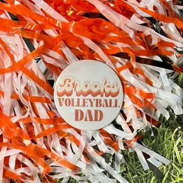Brooks Retro Volleyball Parent Button