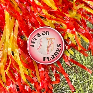 Let's Go Flames Glow Button