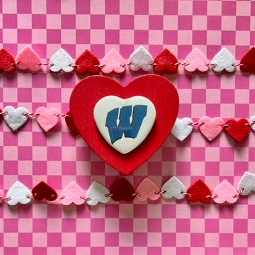 Wilson Warriors Logo Heart Button