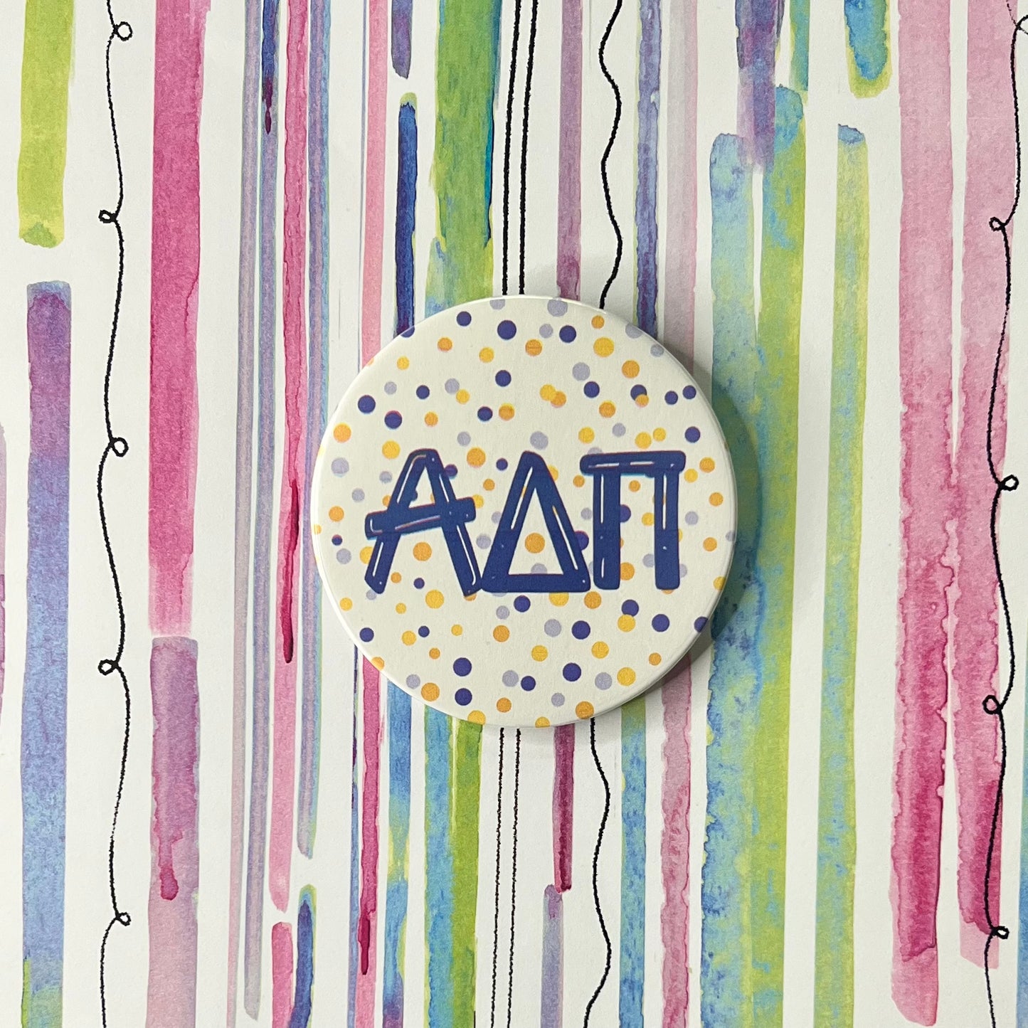 Sorority Polka Dot Button