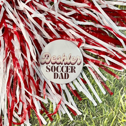Deshler Retro Soccer Parent Button