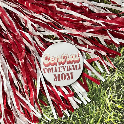 Central Retro Volleyball Parent Button