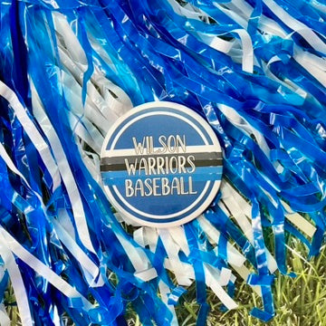Wilson Warriors Retro Stripe Button