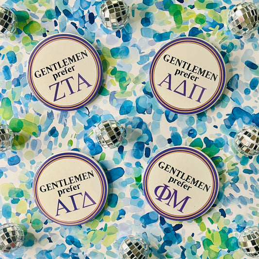Gentlemen Prefer Sorority Button