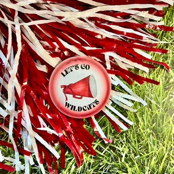 Let's Go Wildcats Glow Button
