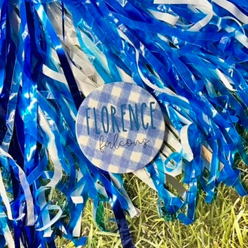 Florence Falcons Gingham Button